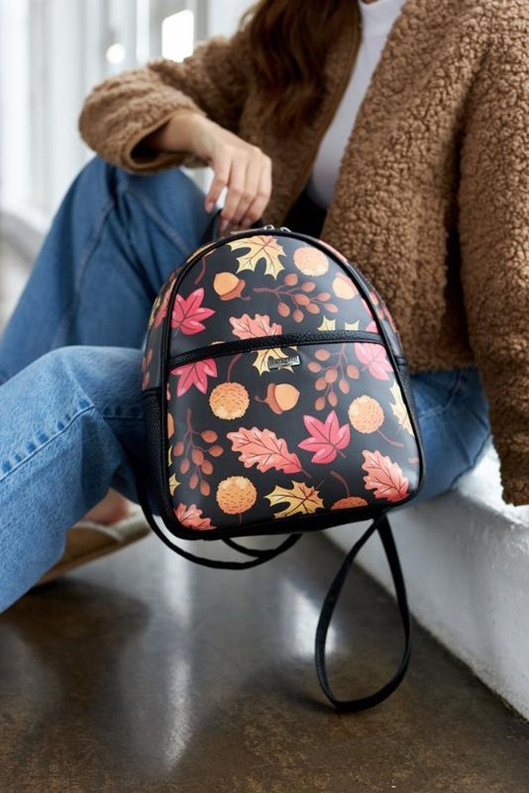 Plecak, mix, skóra ekologiczna, Peterson