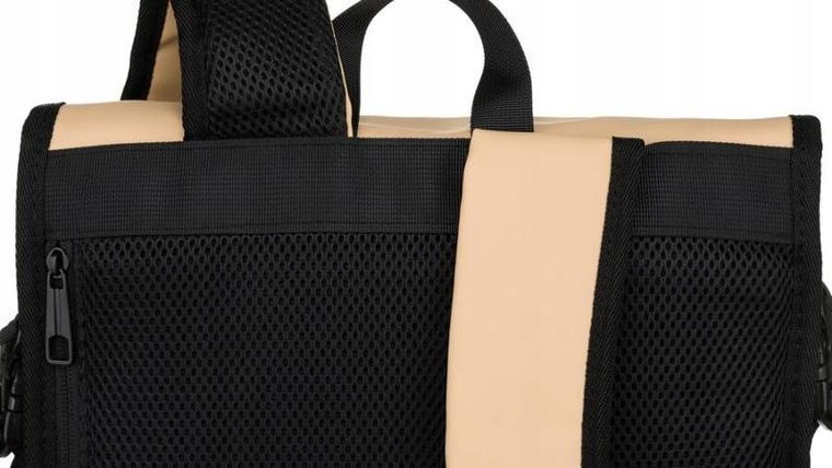 Plecak na laptopa, wodoodporny, beżowy, Peterson