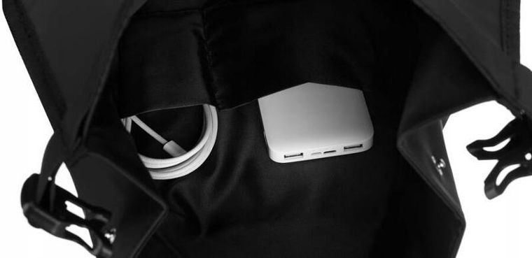 Plecak na laptopa, wodoodporny, czarny, Peterson