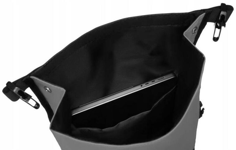 Plecak na laptopa, wodoodporny, szary, Peterson