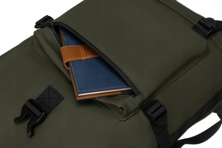 Plecak na laptopa, wodoodporny, zielony, Peterson