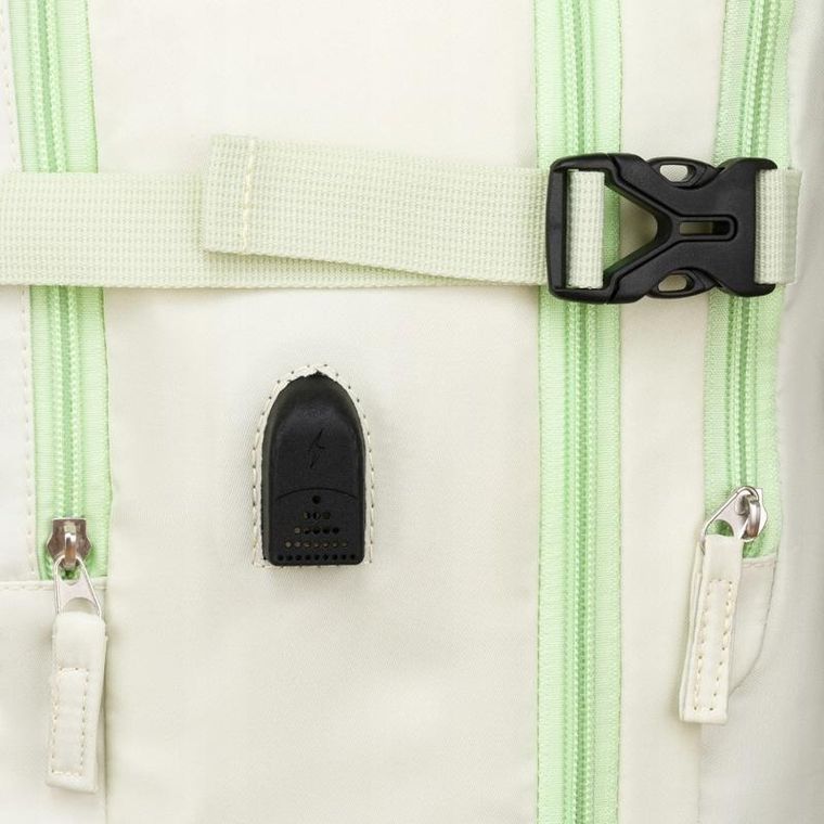 Plecak podróżny, bagaż podręczny do samolotu, beżowy, Peterson