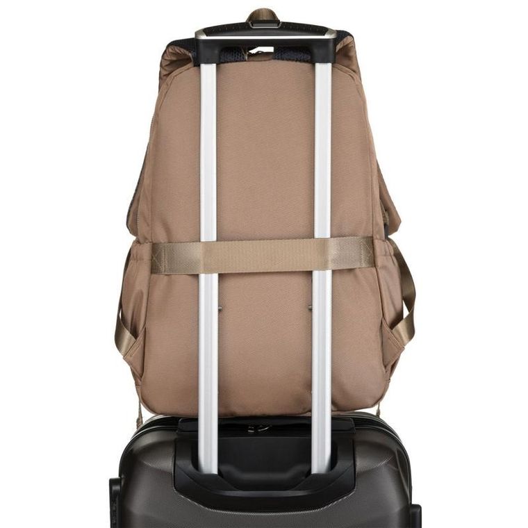 Plecak podróżny, bagaż podręczny do samolotu, beżowy, Peterson