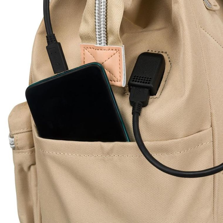 Plecak podróżny, bagaż podręczny do samolotu, beżowy, Peterson
