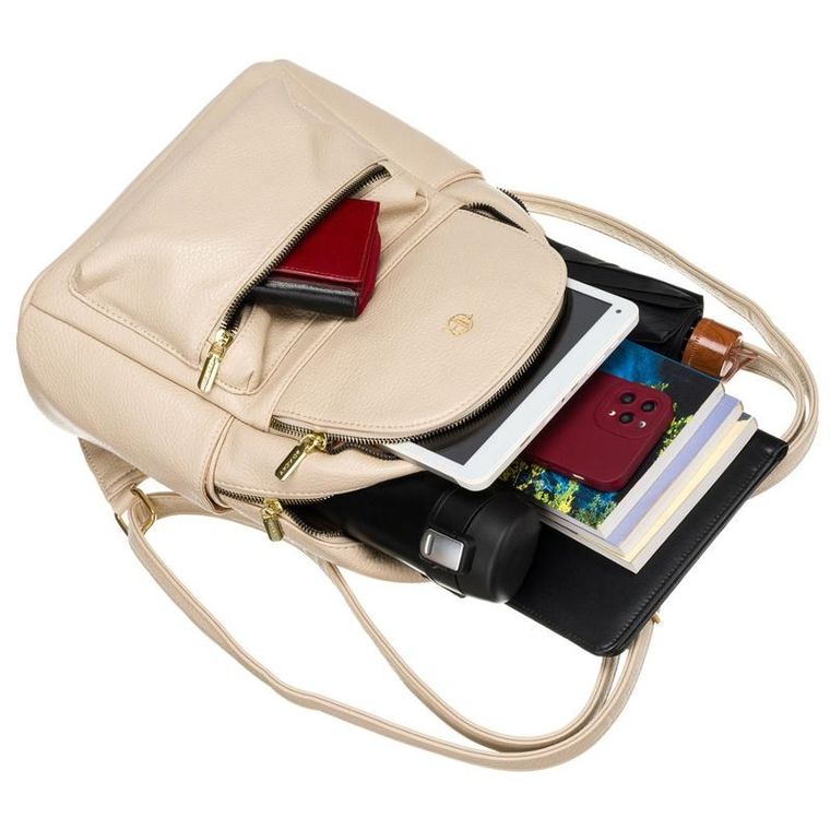 Plecak podróżny, bagaż podręczny do samolotu, beżowy, Rovicky