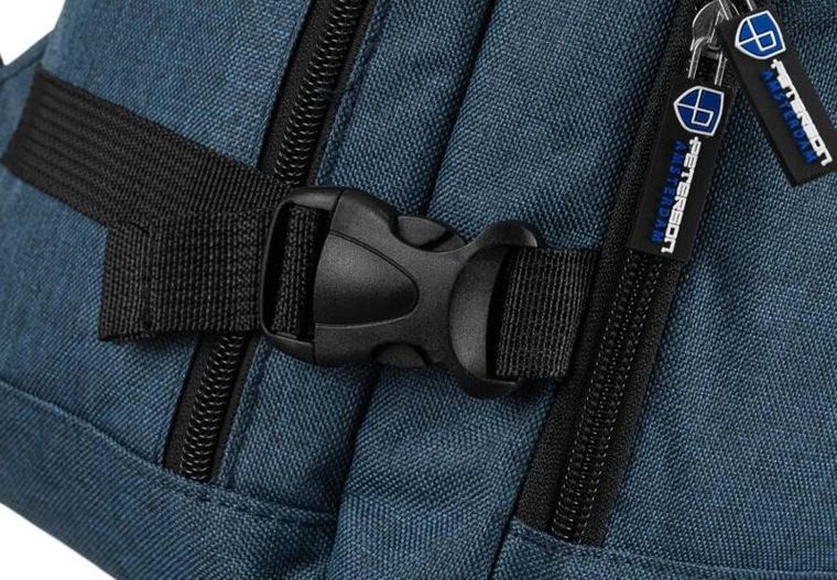 Plecak podróżny, bagaż podręczny do samolotu, niebieski, Peterson