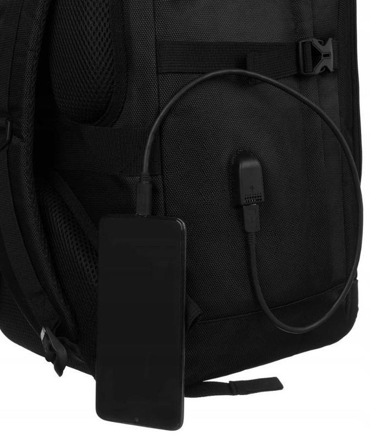 Plecak podróżny, bagaż podręczny do samolotu, USB, Peterson