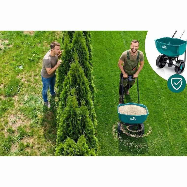 Plonos, siewnik do trawy, nasion, rozsiewacz, nawozu, ręczny, 27l, PL-981