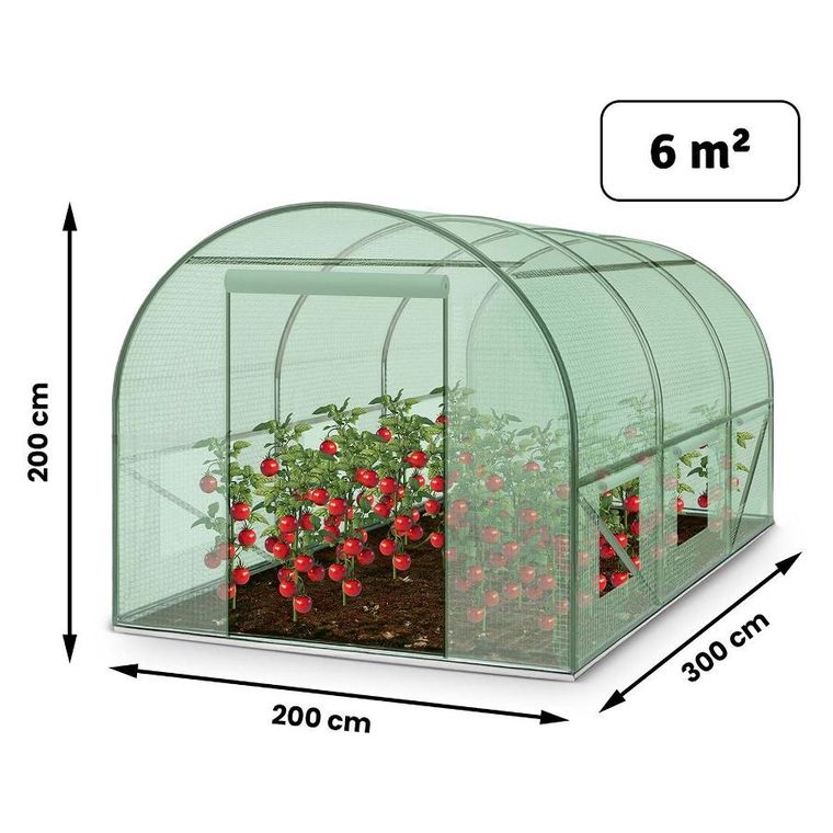 Plonos, tunel ogrodowy, szklarnia ogrodowa, 3-2m, 6m2