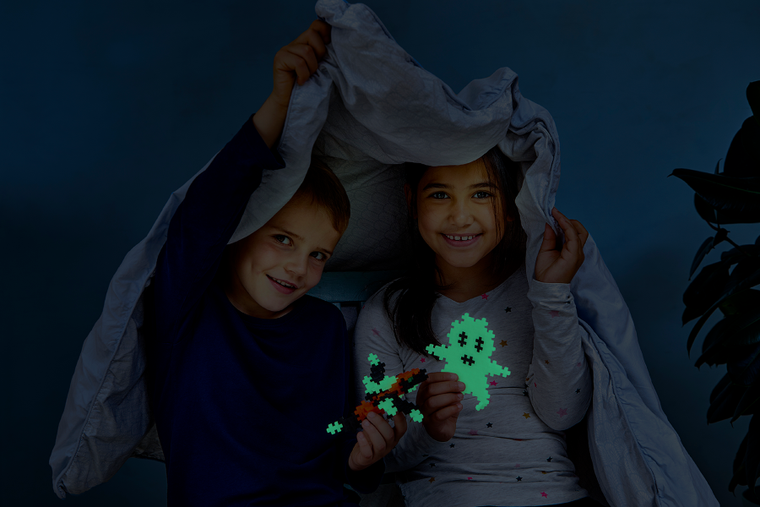 Plus-Plus, Zestawy Basic, klocki świecące w ciemności, 360 elementów