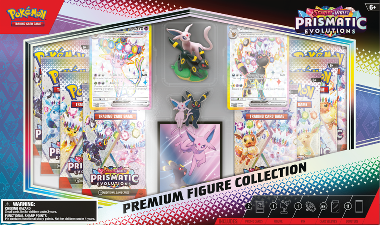 Pokemon TCG: Prismatic Evolution, Super Premium Figure Collection, gra karciana, booster