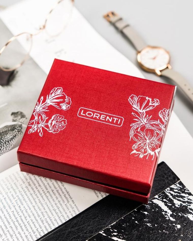 Portfel, beżowy, skórzany, Lorenti