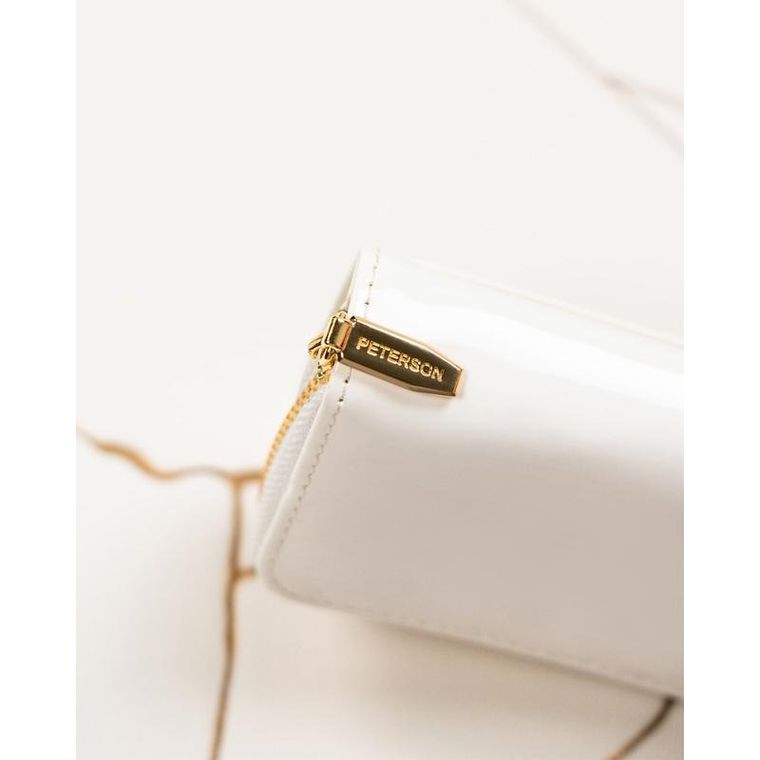 Portfel, biały, skórzany, RFID, Peterson