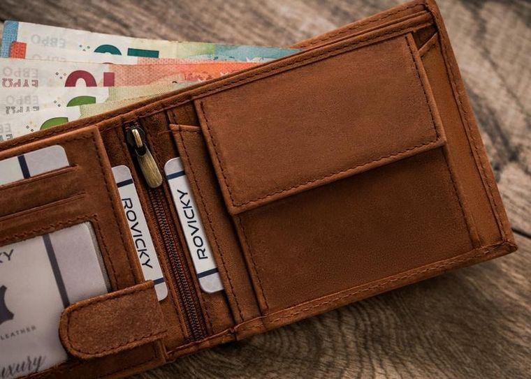 Portfel, brązowy, skórzany, Always Wild