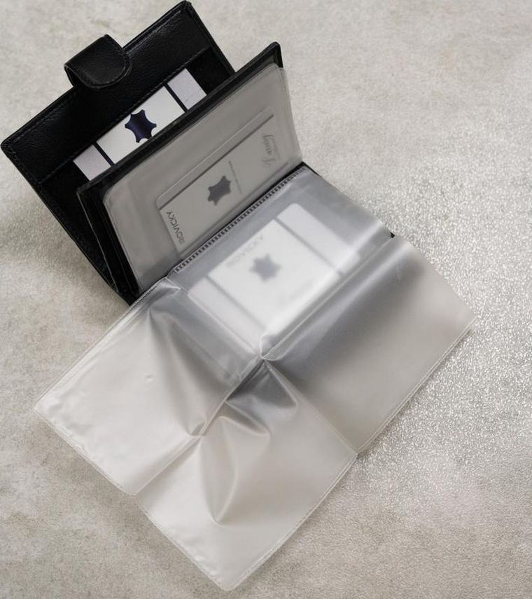 Portfel, czarny, skóra ekologiczna, Cavaldi