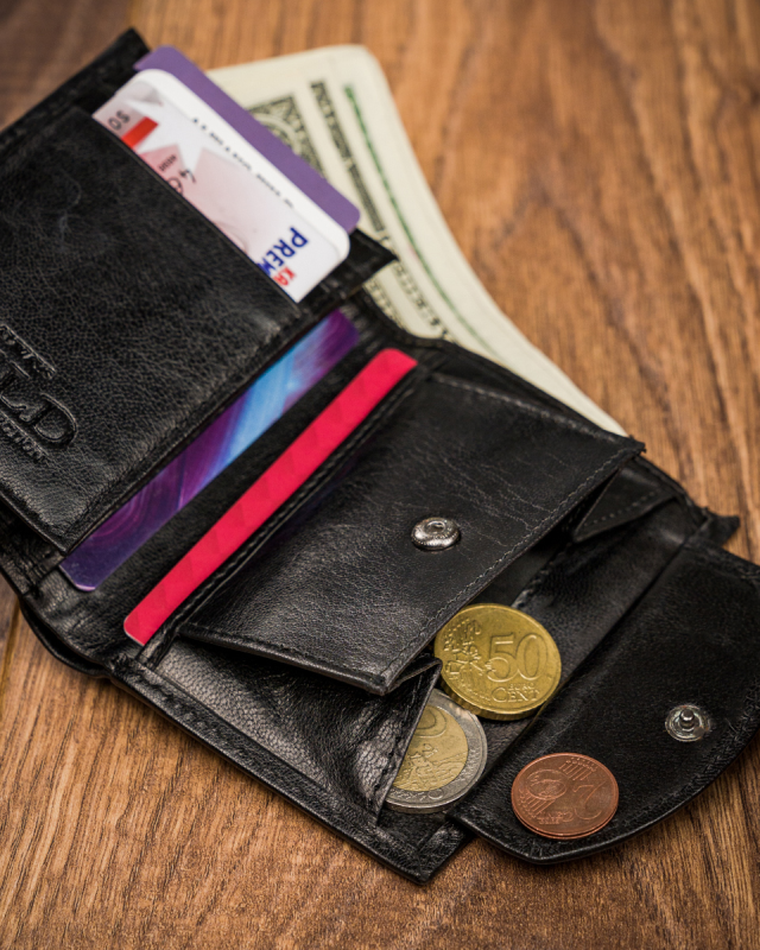 Portfel, czarny, skórzany, Always Wild