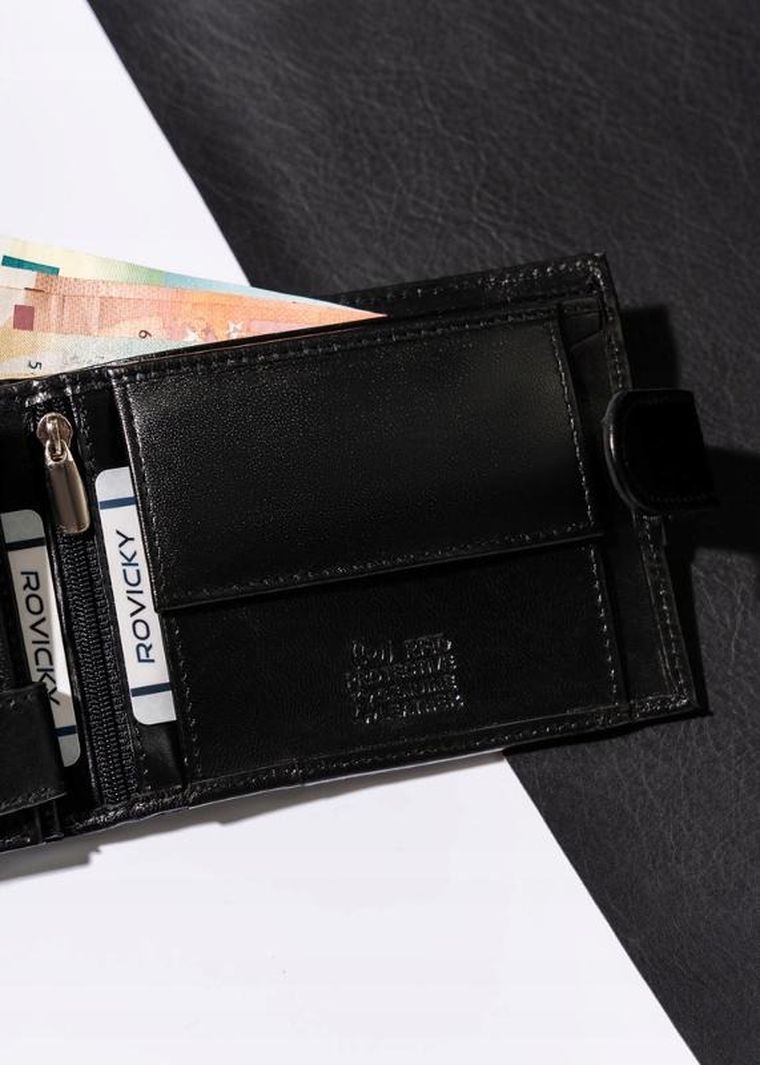 Portfel, czarny, skórzany, Always Wild