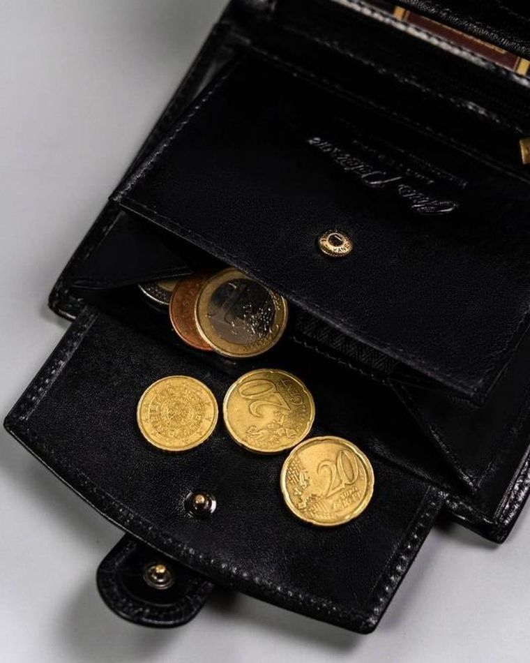 Portfel, czarny, skórzany, Peterson