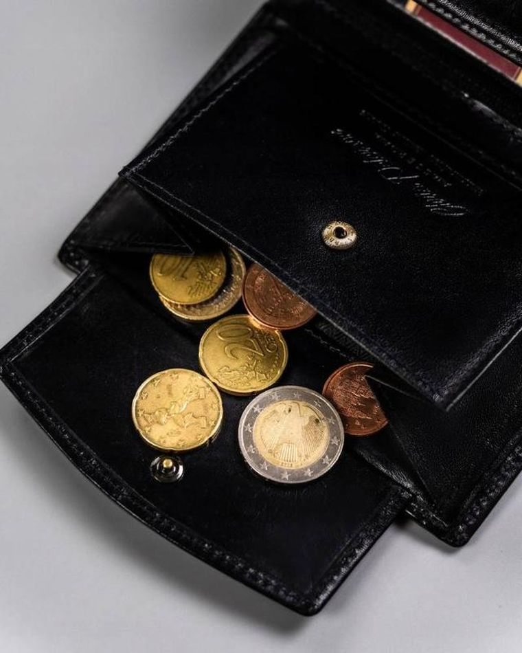 Portfel, czarny, skórzany, Peterson