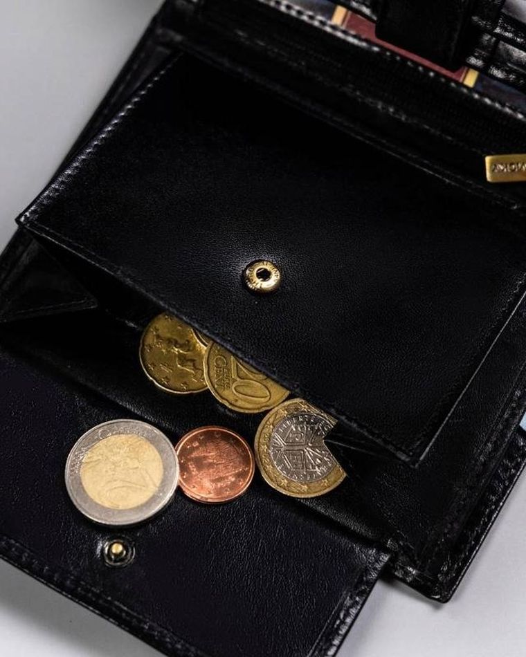 Portfel, czarny, skórzany, Peterson