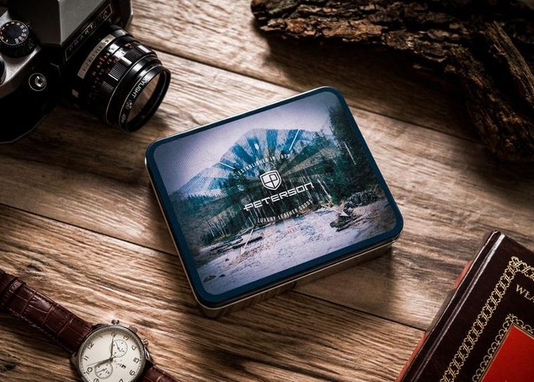 Portfel, czarny, skórzany, Peterson