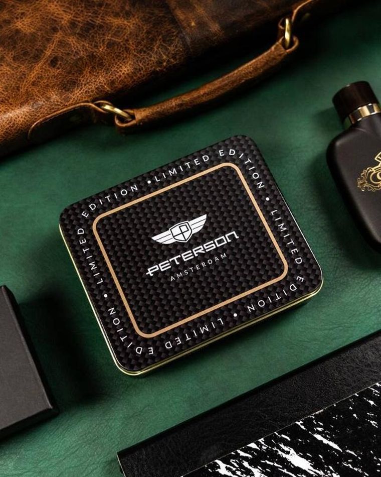 Portfel, czarny, skórzany, RFID, Peterson