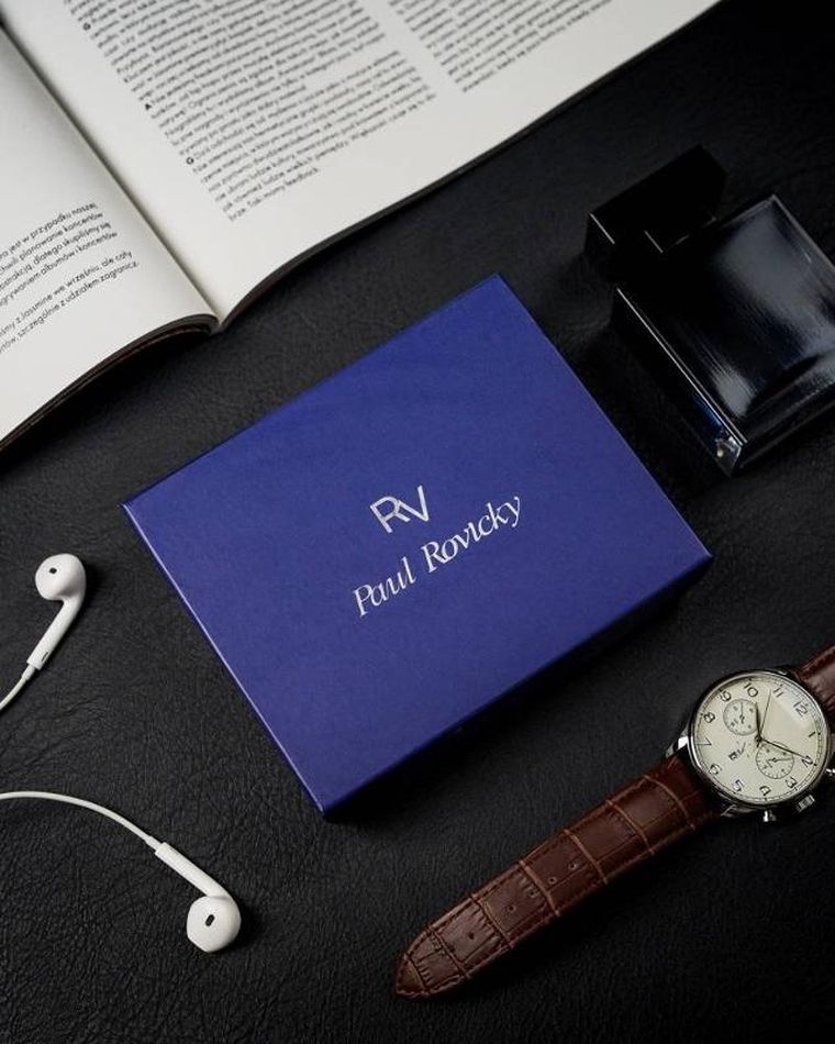 Portfel, czarny, skórzany, RFID, Rovicky