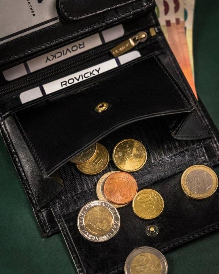 Portfel, czarny, skórzany, RFID, Rovicky