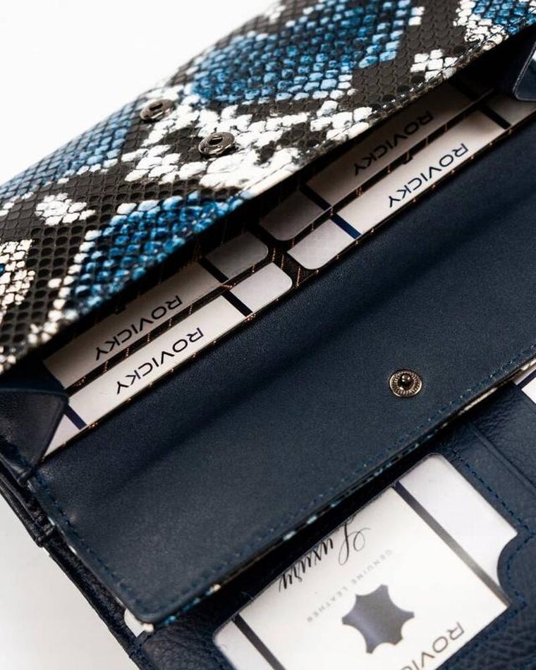 Portfel, granatowy, skóra ekologiczna, Cavaldi