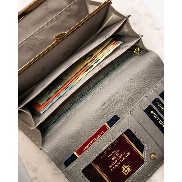 Portfel, mix, skórzany, Peterson