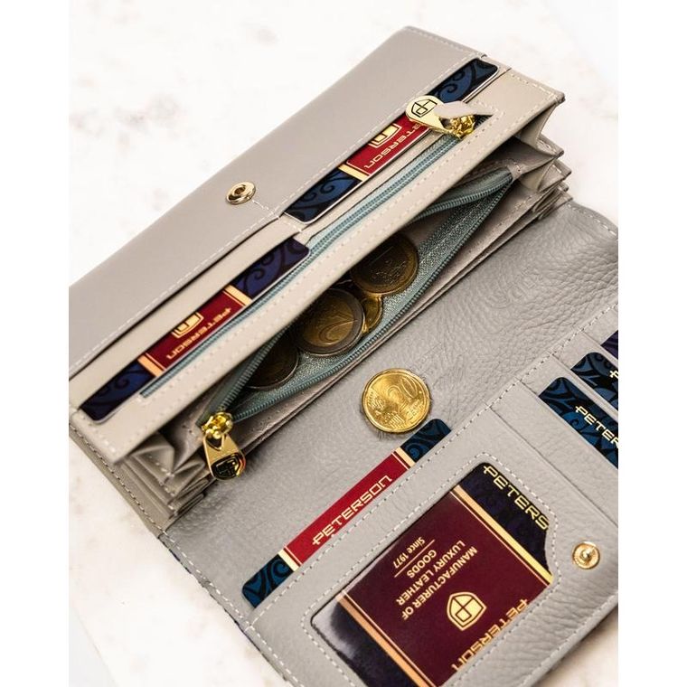 Portfel, mix, skórzany, Peterson