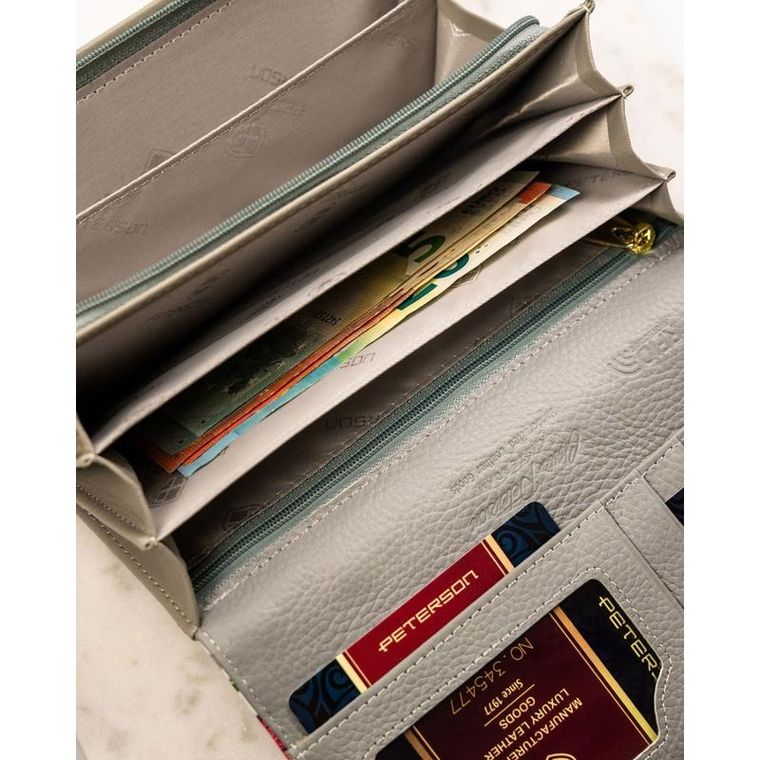 Portfel, mix, skórzany, Peterson