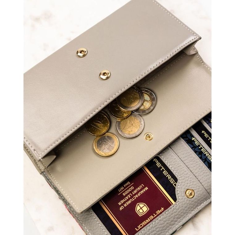 Portfel, mix, skórzany, Peterson