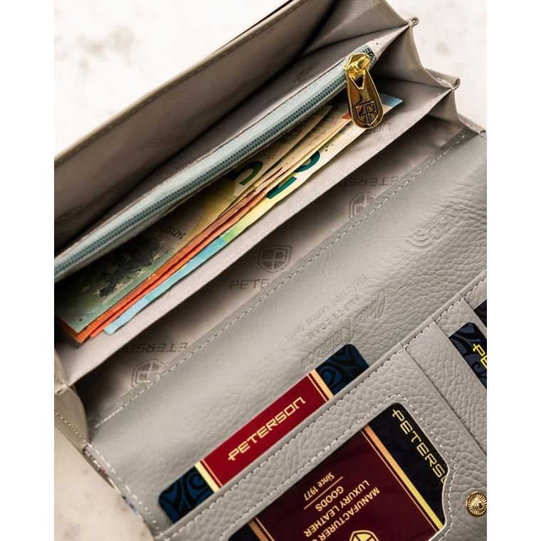 Portfel, mix, skórzany, Peterson