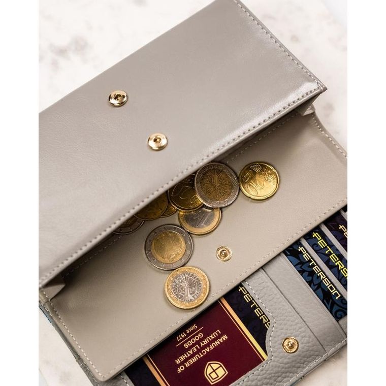 Portfel, mix, skórzany, RFID, Peterson