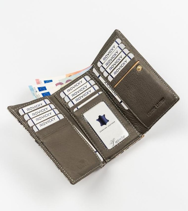Portfel, mix, skórzany, Rovicky