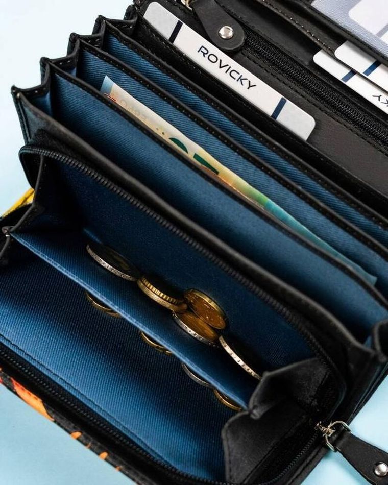 Portfel, mix, skórzany, Rovicky