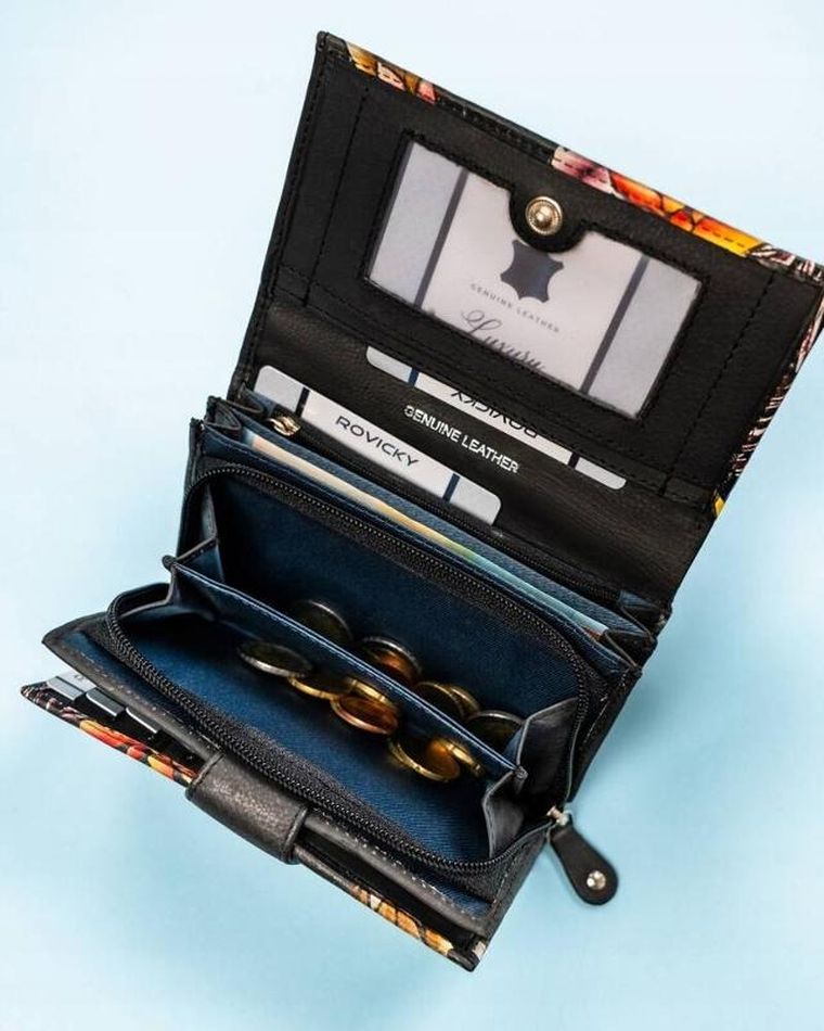 Portfel, mix, skórzany, Rovicky