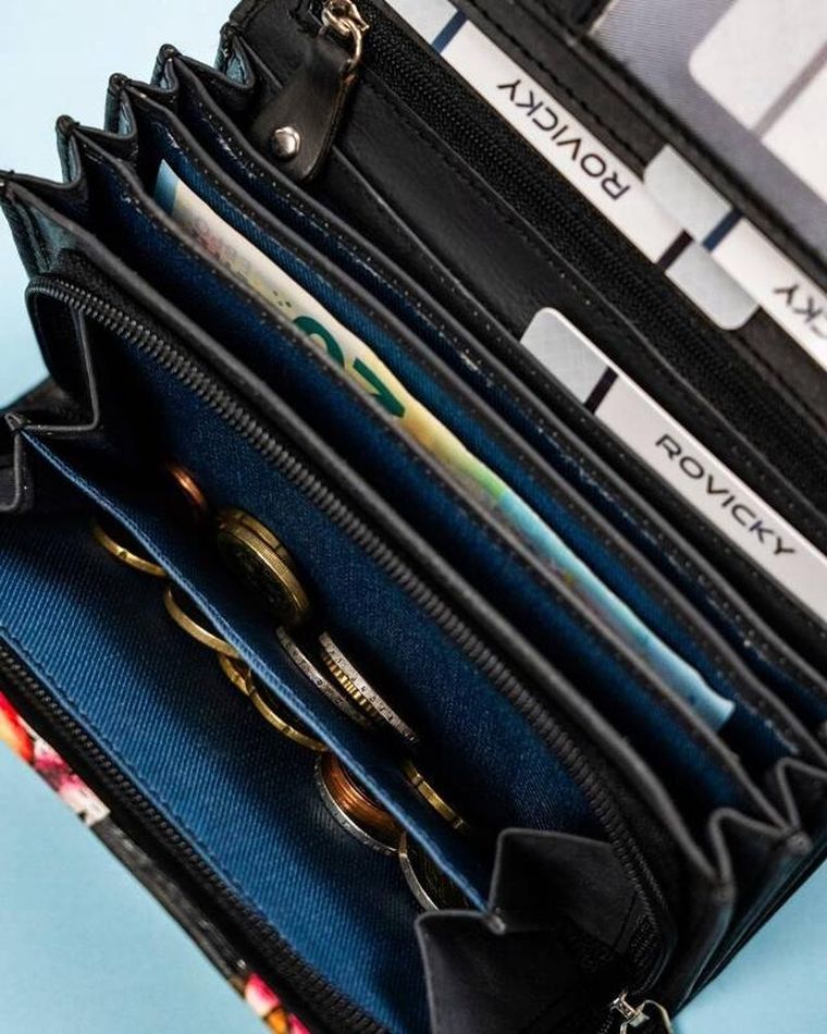 Portfel, mix, skórzany, Rovicky