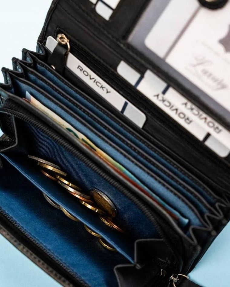 Portfel, mix, skórzany, Rovicky