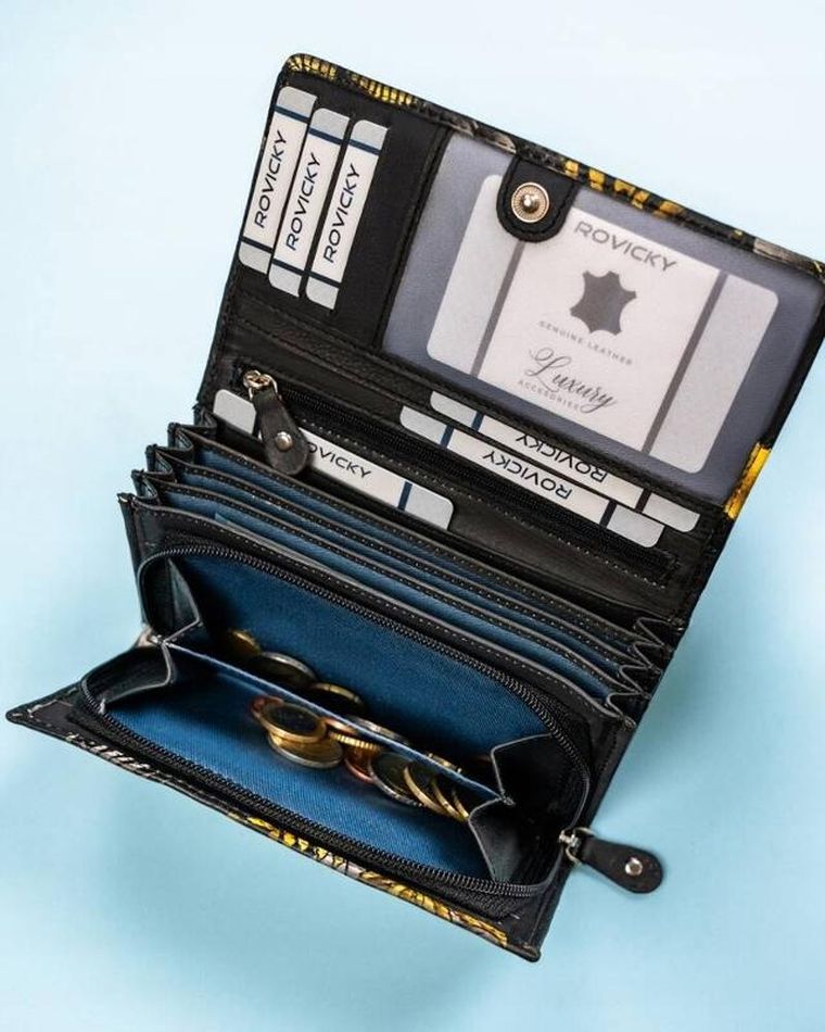 Portfel, mix, skórzany, Rovicky