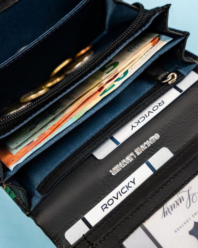 Portfel, mix, skórzany, Rovicky