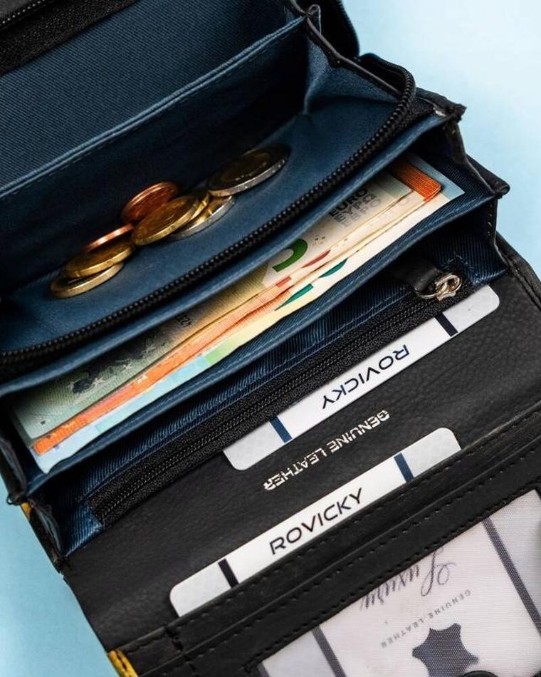 Portfel, mix, skórzany, Rovicky