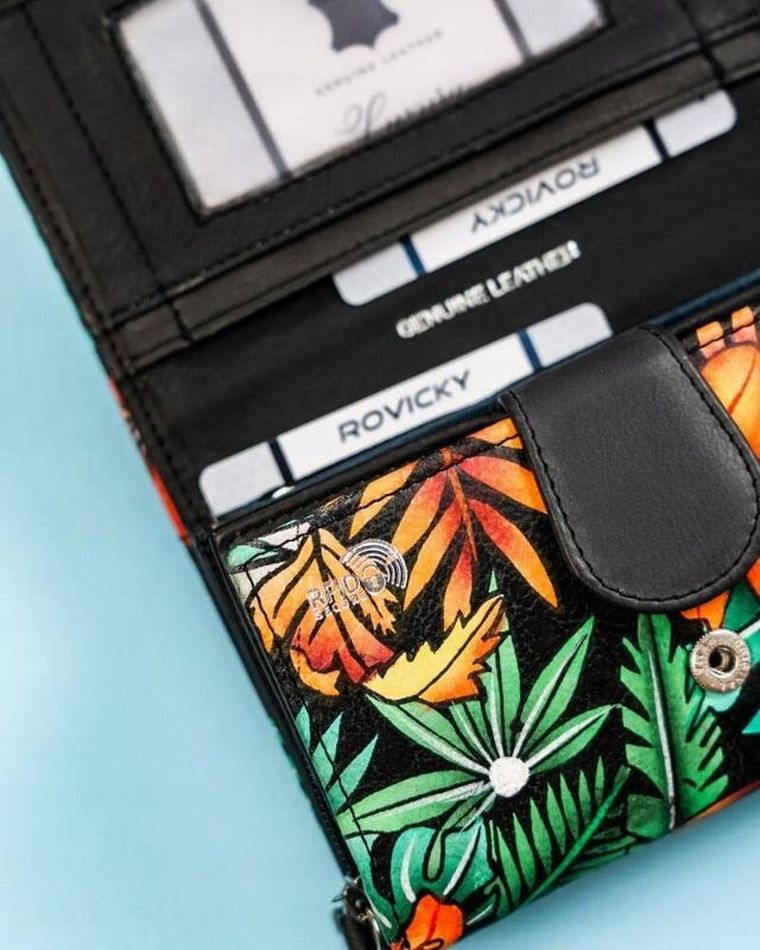 Portfel, mix, skórzany, Rovicky