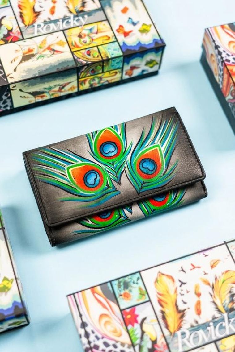 Portfel, mix, skórzany, Rovicky