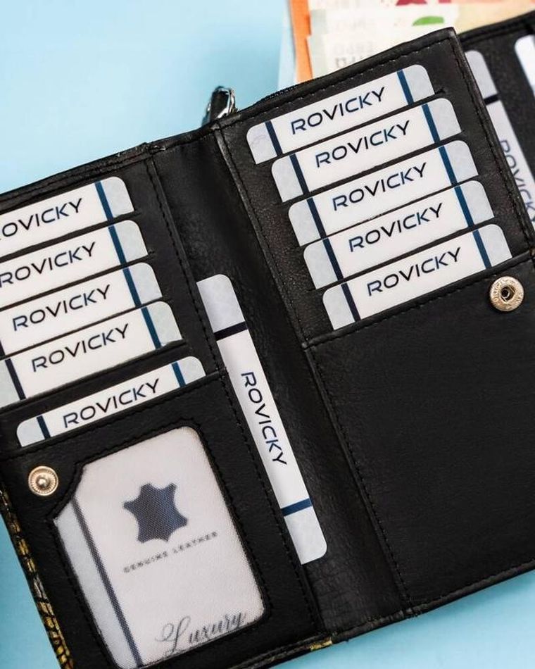 Portfel, mix, skórzany, Rovicky