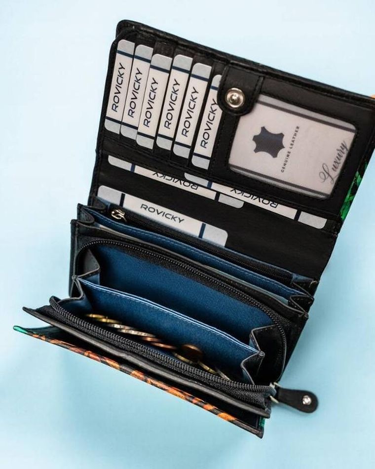 Portfel, mix, skórzany, Rovicky