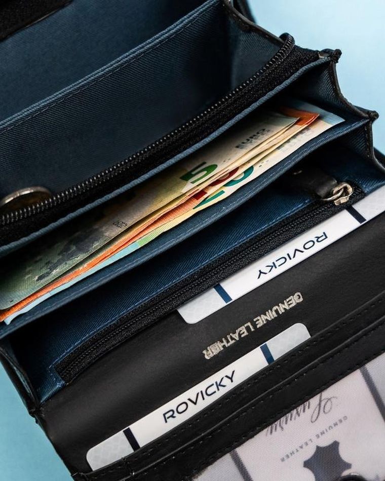 Portfel, mix, skórzany, Rovicky