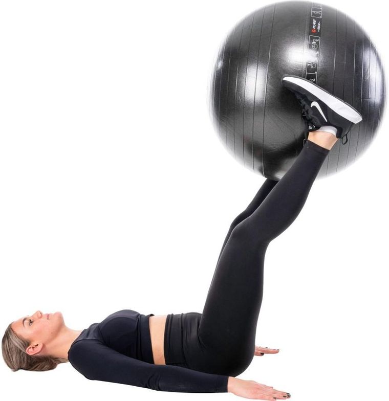 Pure 2 Improve, piłka do ćwiczeń fitness, czarna, 75 cm