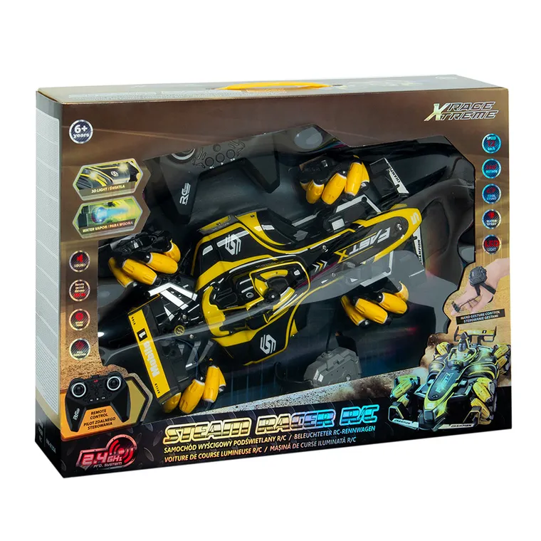Race Xtreme, Wyścigówka RC, pojazd zdalnie sterowany, światło i para
